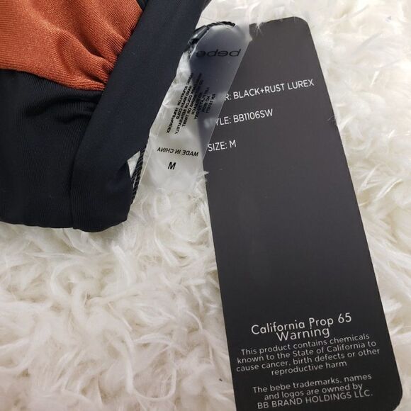 BEBE Black Bikini Size MEDIUM - Picture 3 of 4